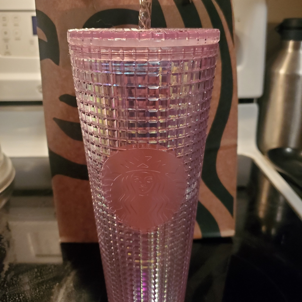 Baby Pink Starbucks Tumbler